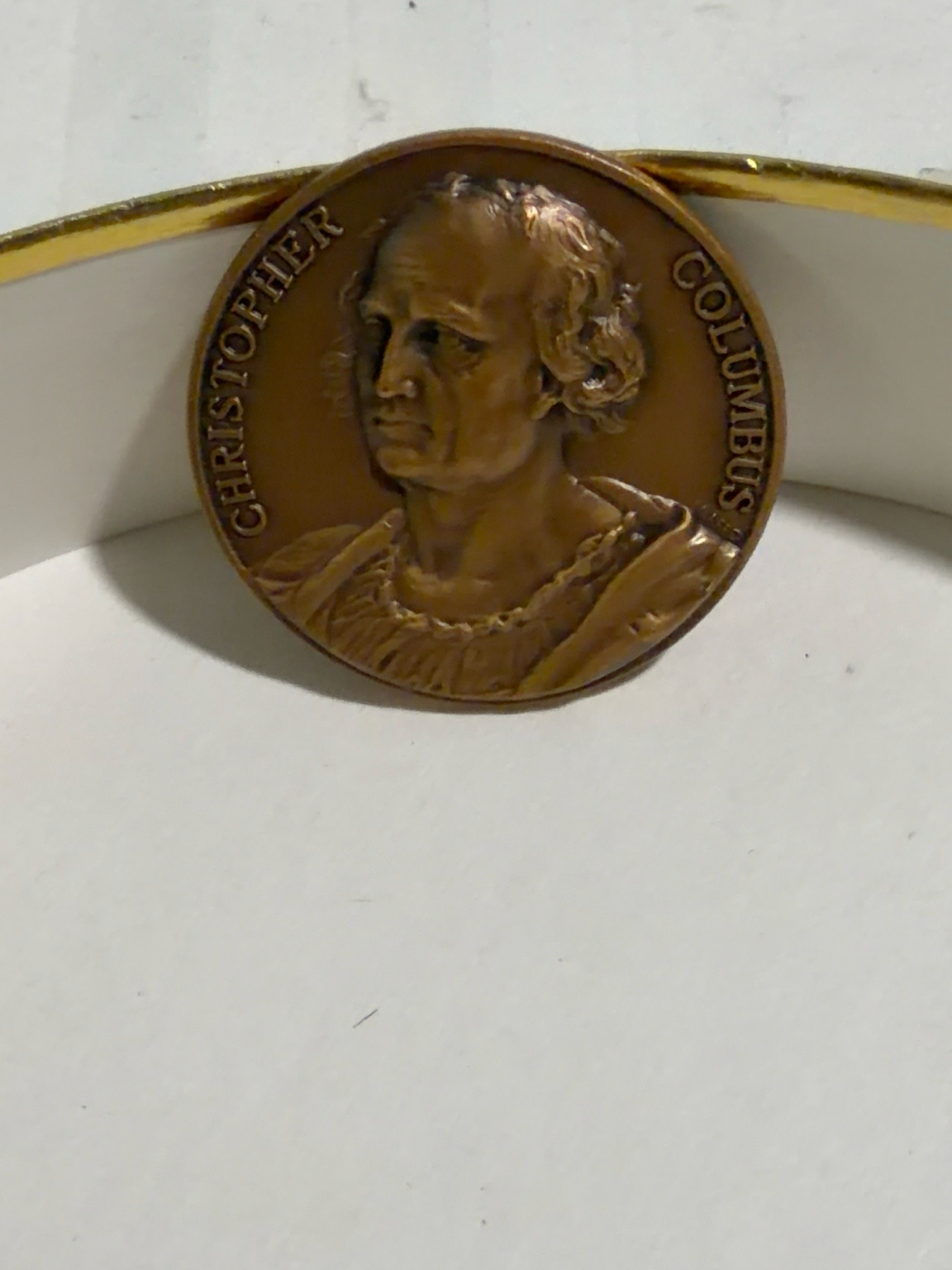 1992 Christopher Columbus 500th Anniversary Discovery Bronze Commemorative Medal