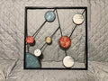 Modern Geometric "Space" Metal Wall Art