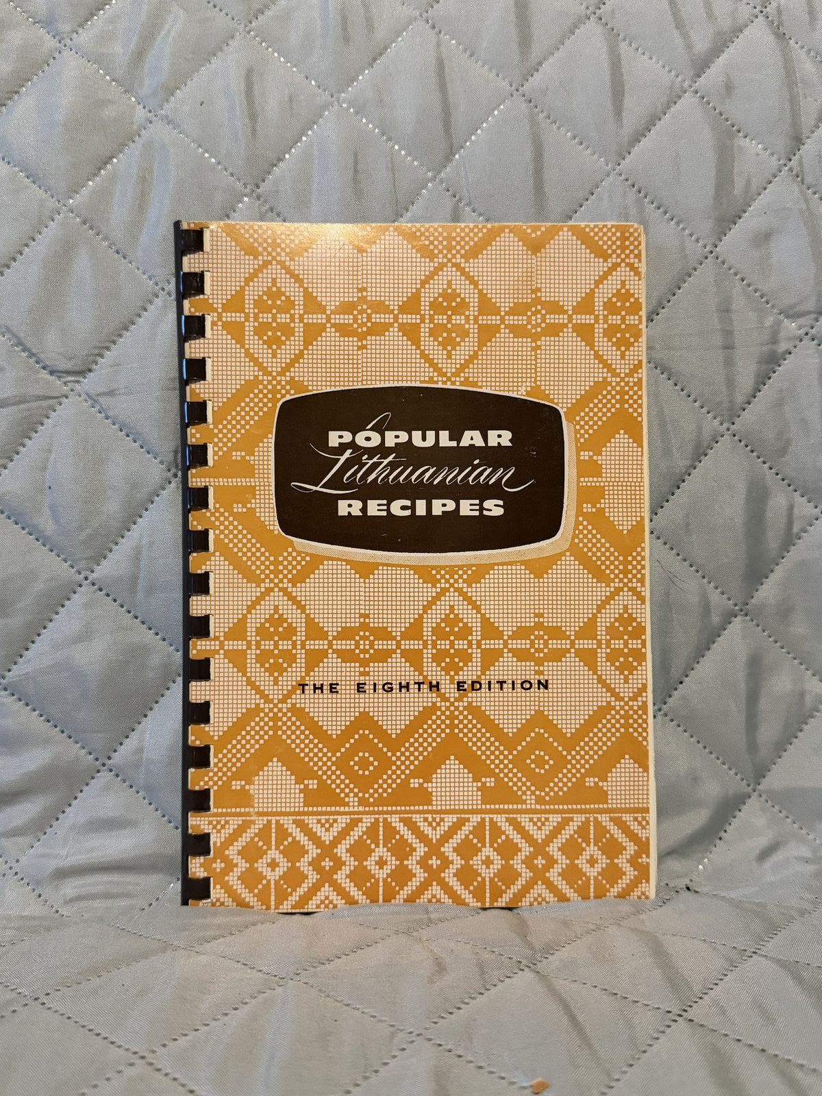 Popular Lithuanian Recipes Plastic Comb Bound Cookbook Eighth Edition 1981