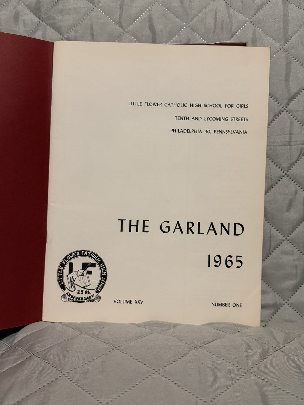 1965 Little Flower Catholic High School 25th Anniversary Yearbook - Garland '65