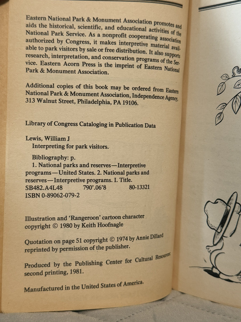 1981 Interpreting for Park Visitors William J Lewis Paperback National Parks