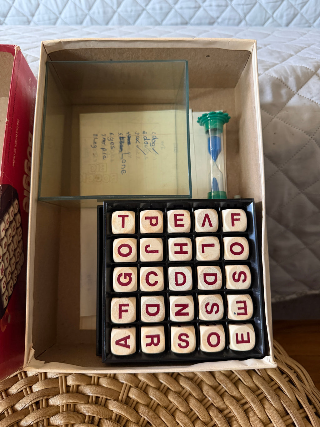 1979 Parker Brothers Big Boggle Word Game Complete with Box