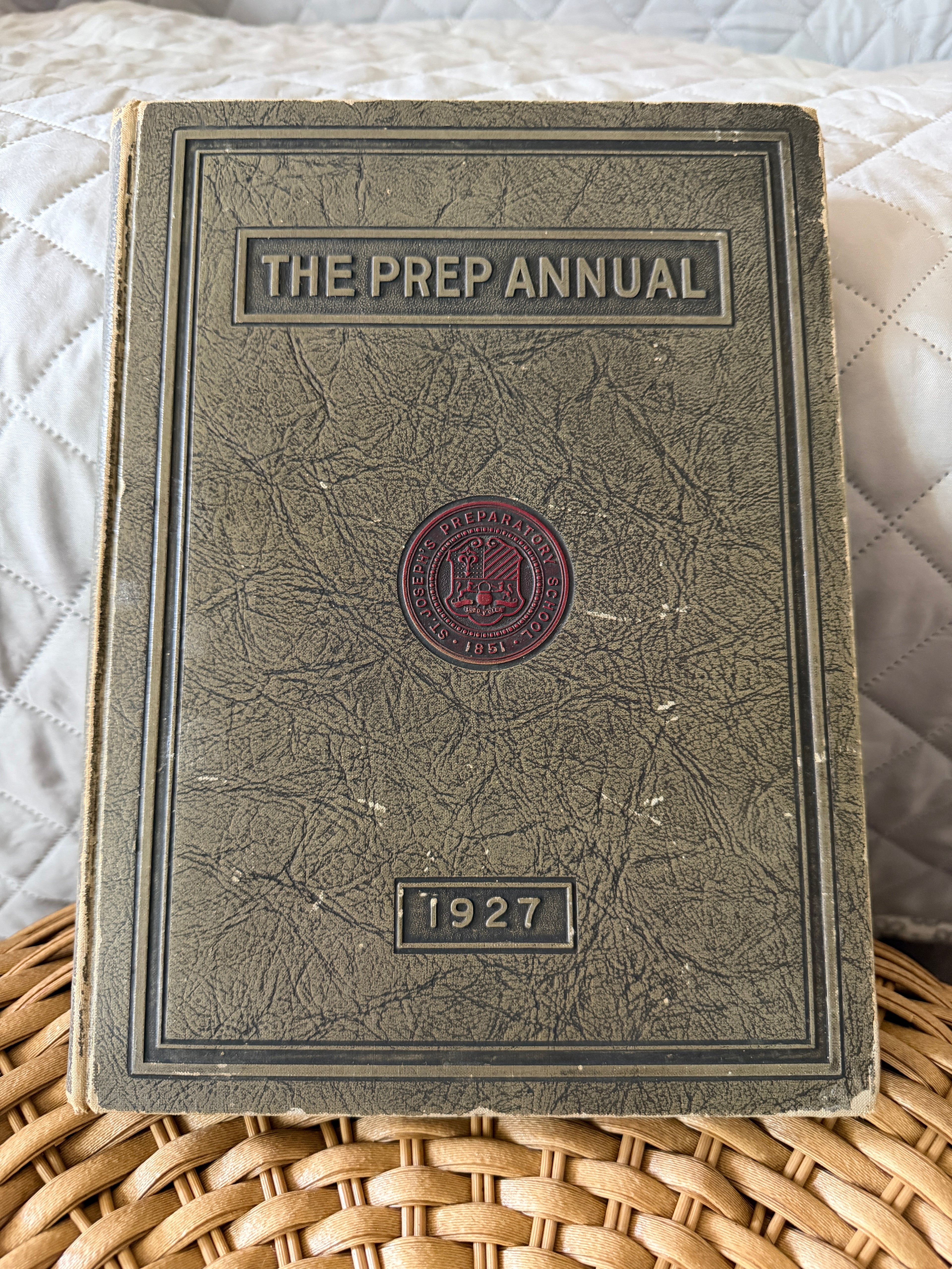 Antique 1927 St. Joseph's Prep High School Yearbook - The Prep Annual
