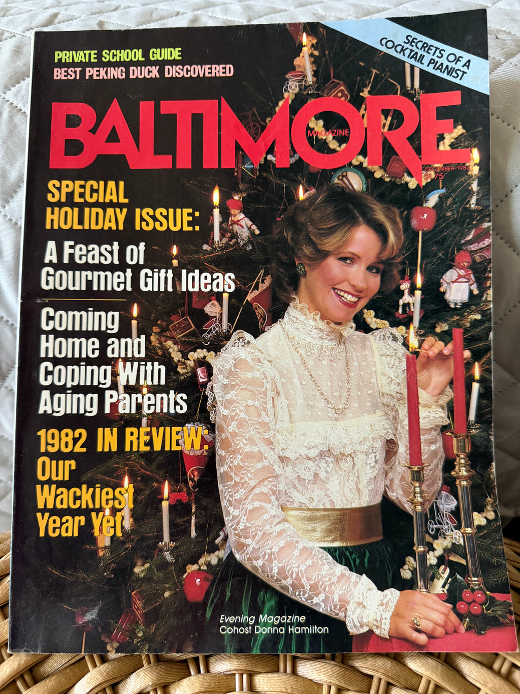December 1982 Baltimore Magazine - Donna Hamilton Cover Special Holiday Issue
