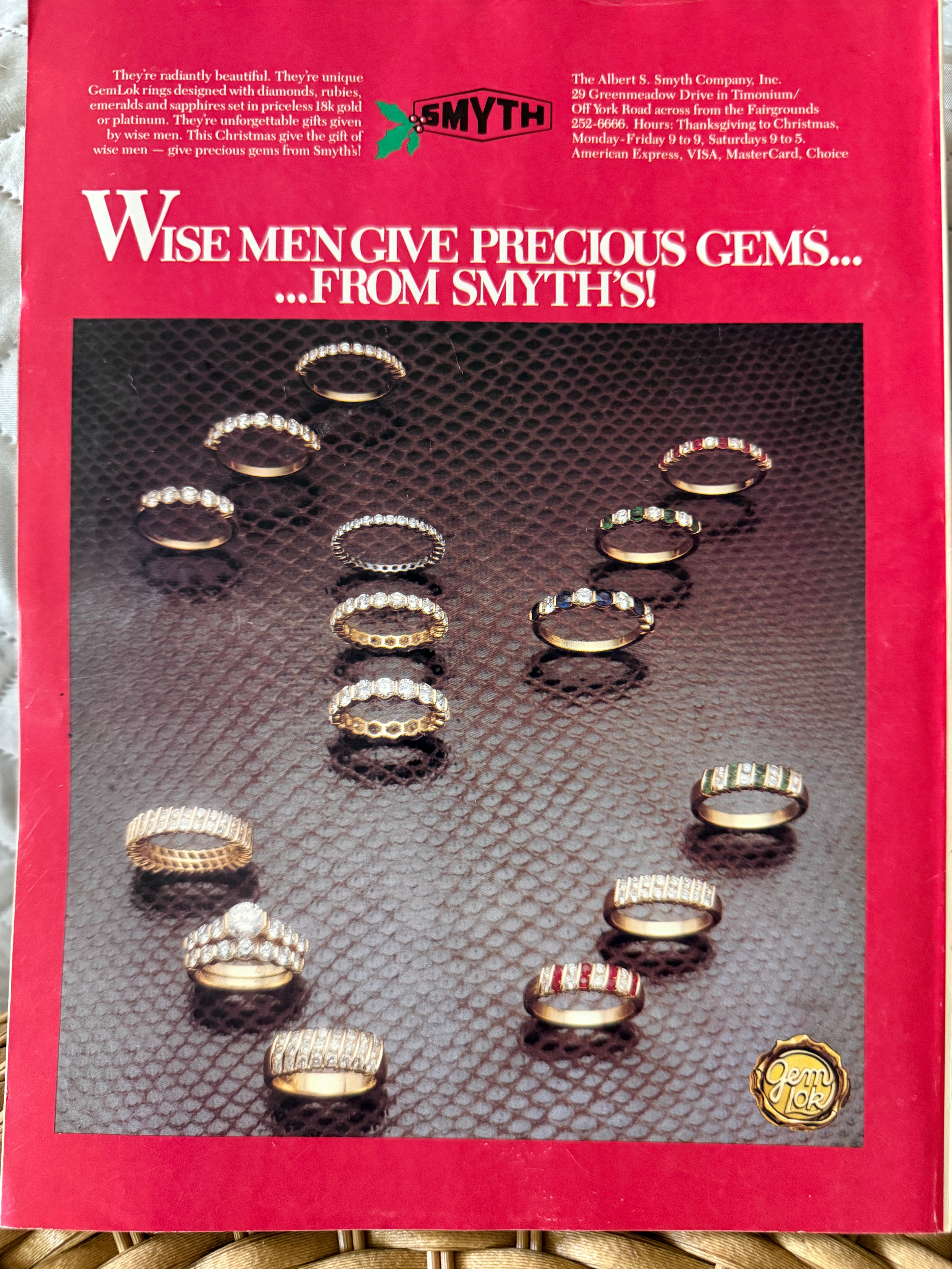 December 1982 Baltimore Magazine - Donna Hamilton Cover Special Holiday Issue