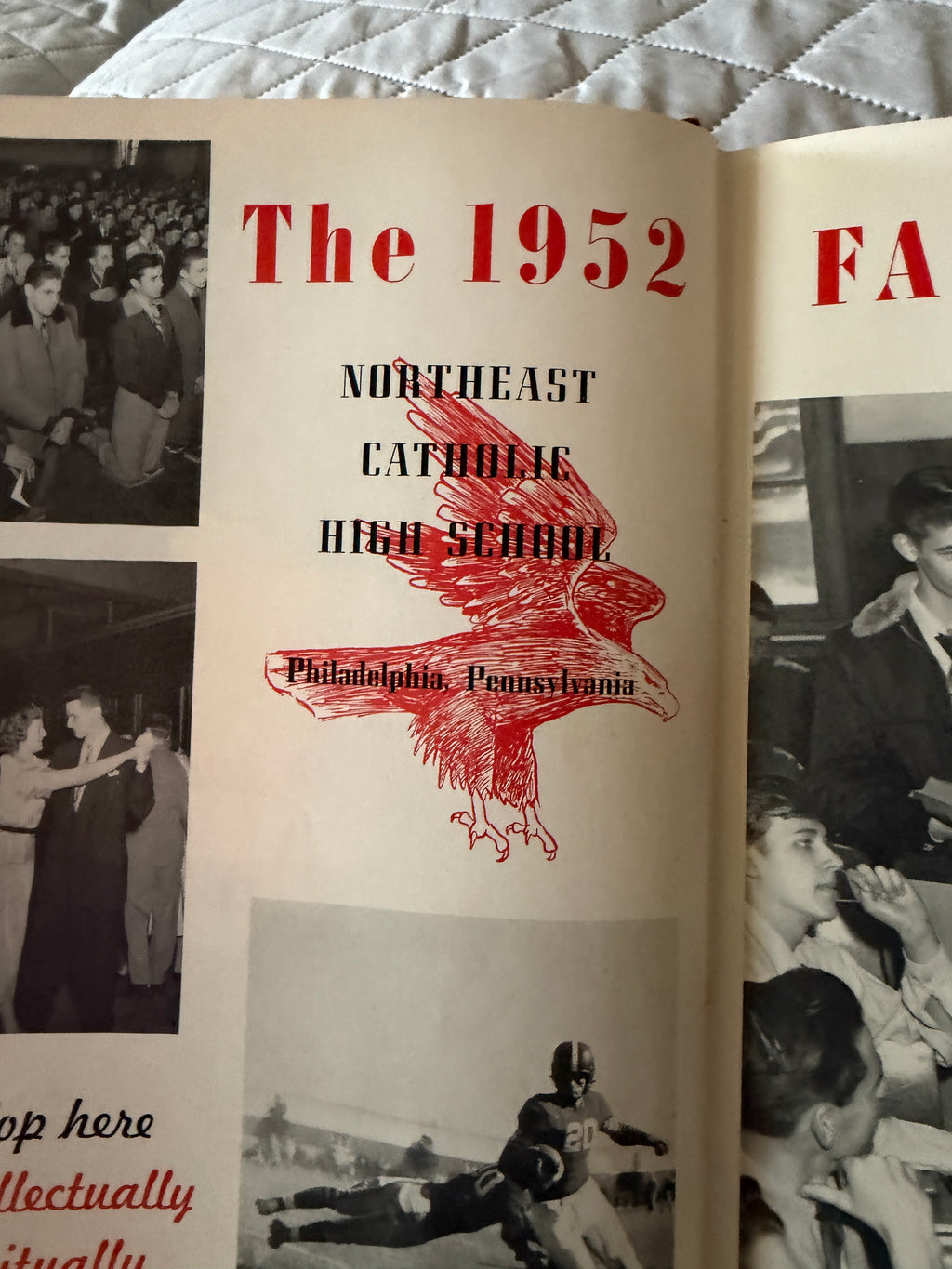 1952 Northeast Catholic High School for Boys Illustrated Cover Yearbook - The '52