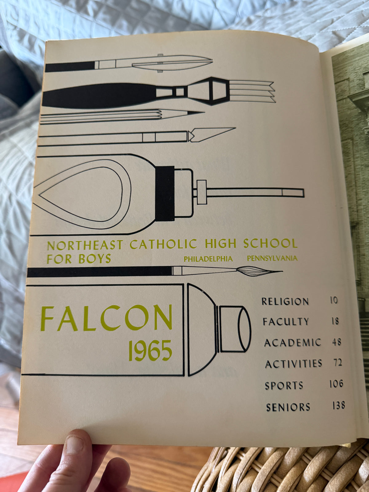 1965 Northeast Catholic High School for Boys Yearbook - Falcon '65