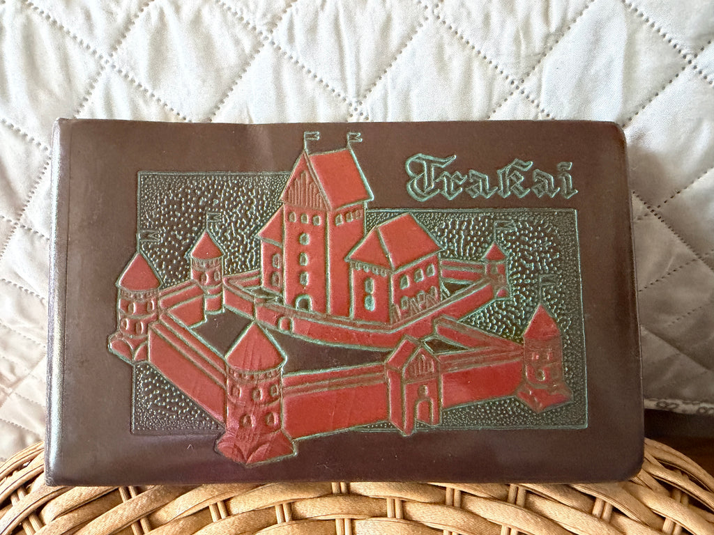 Trakai Lithuania Embossed Leather Photo Album Souvenir