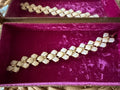 Vintage 1950s White Thermoset Lucite Diamond Link Bracelet