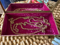 Vintage Long Gold Tone Twisted Rope Chain Necklace