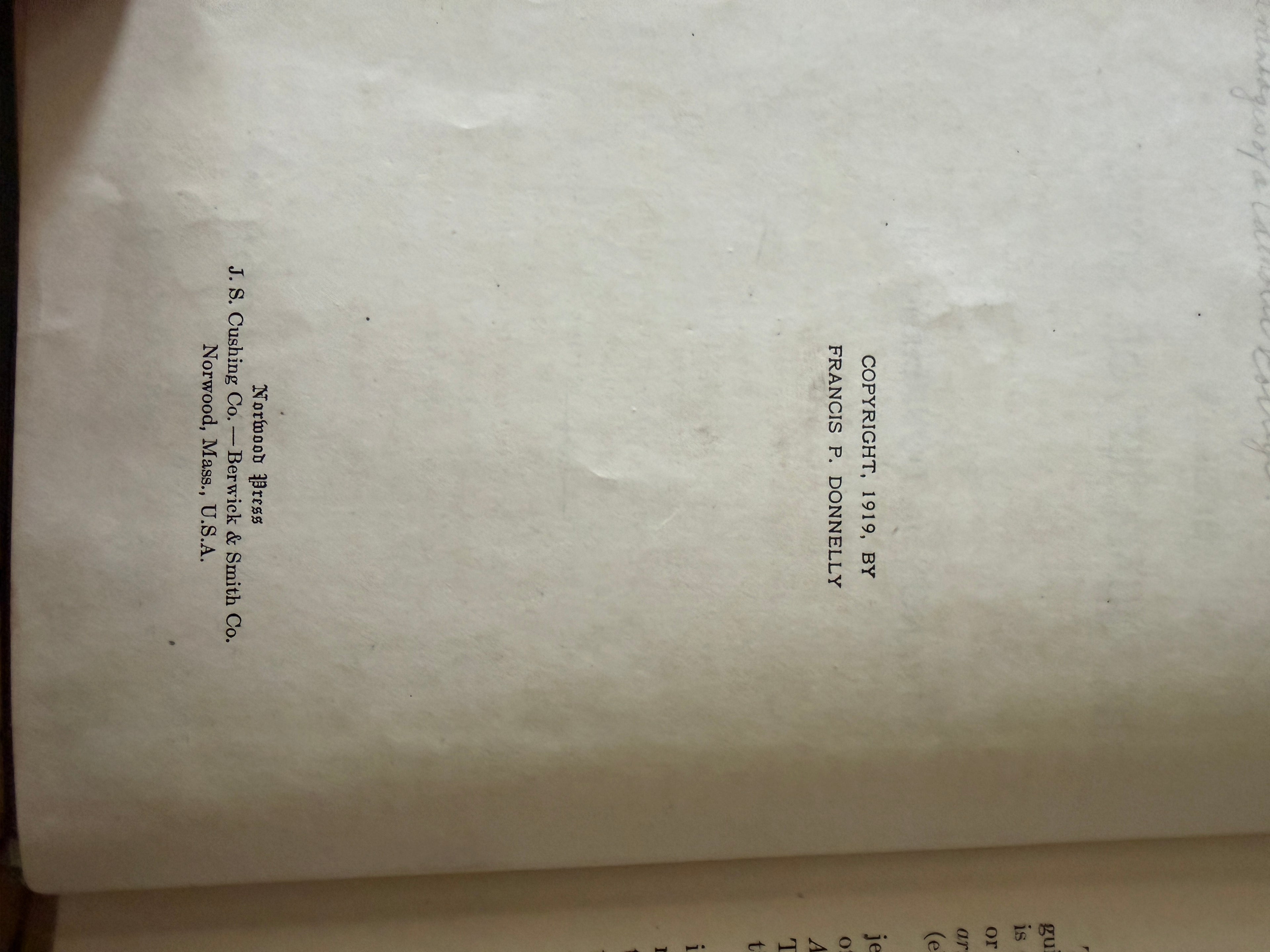 Antique 1919 Book: "Model English Book Two" by Francis P. Donnelly