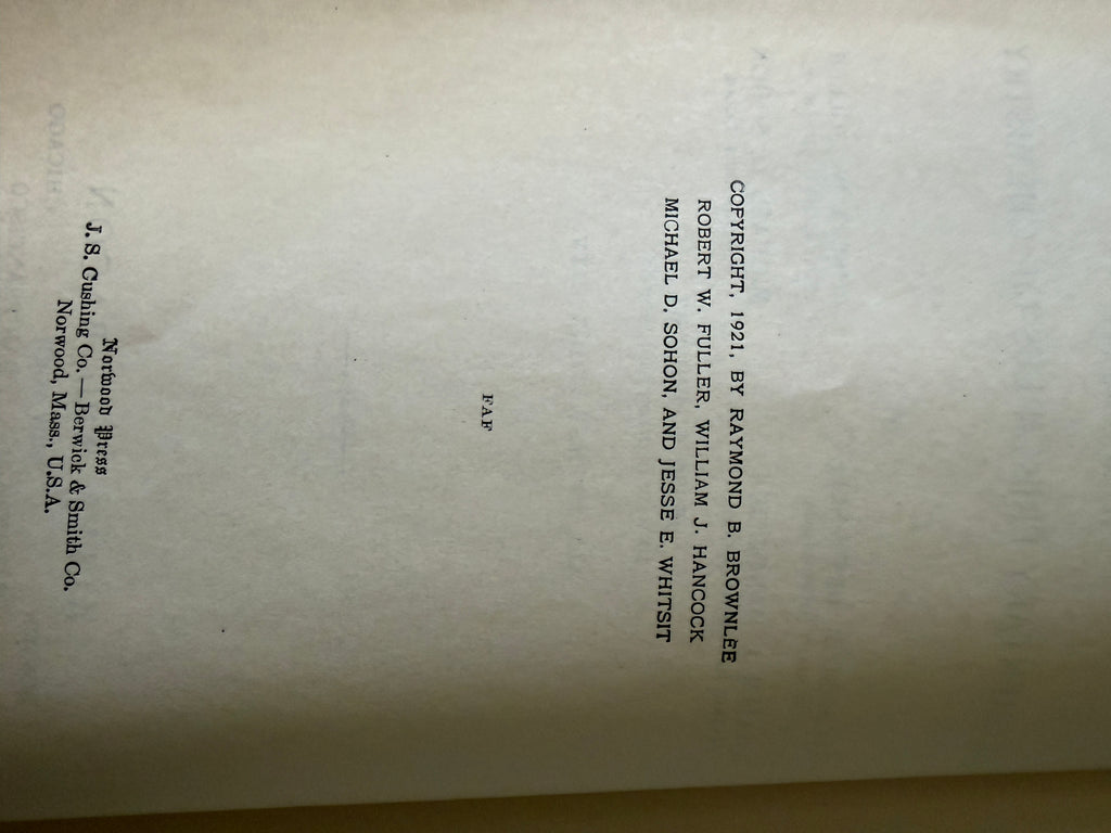 Antique 1921 Chemistry Book: "Laboratory Exercises to Accompany Elementary Principles of Chemistry"