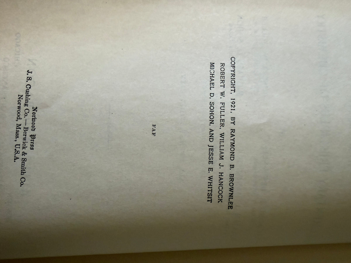 Antique 1921 Chemistry Book: "Laboratory Exercises to Accompany Elementary Principles of Chemistry"