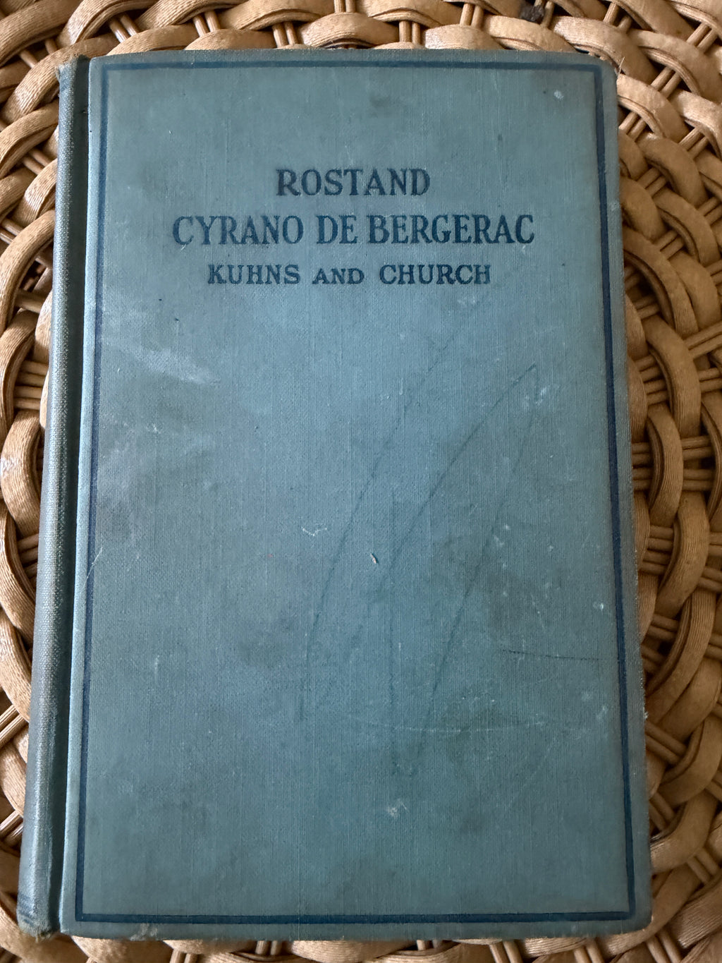 Antique 1927 Book: "Cyrano de Bergerac" by Edmond Rostand (Kuhns & Church)