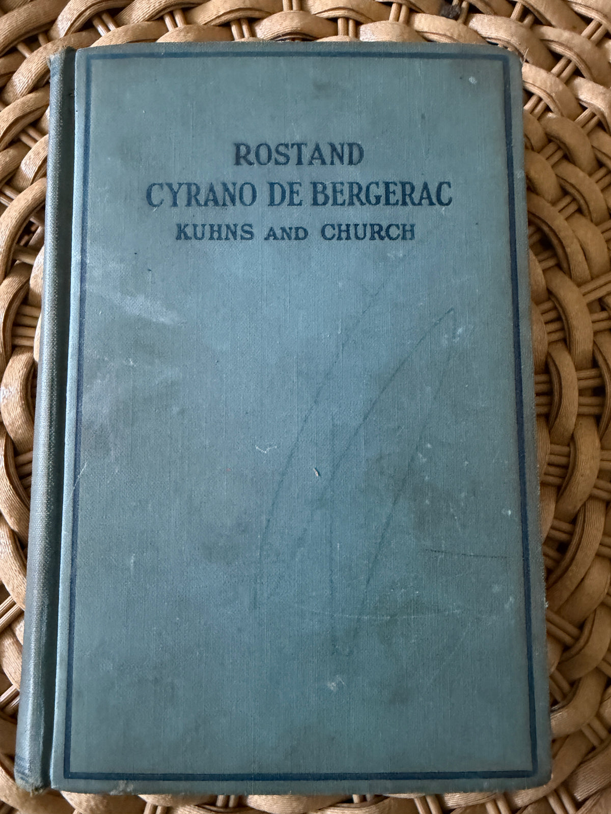Antique 1927 Book: "Cyrano de Bergerac" by Edmond Rostand (Kuhns & Church)