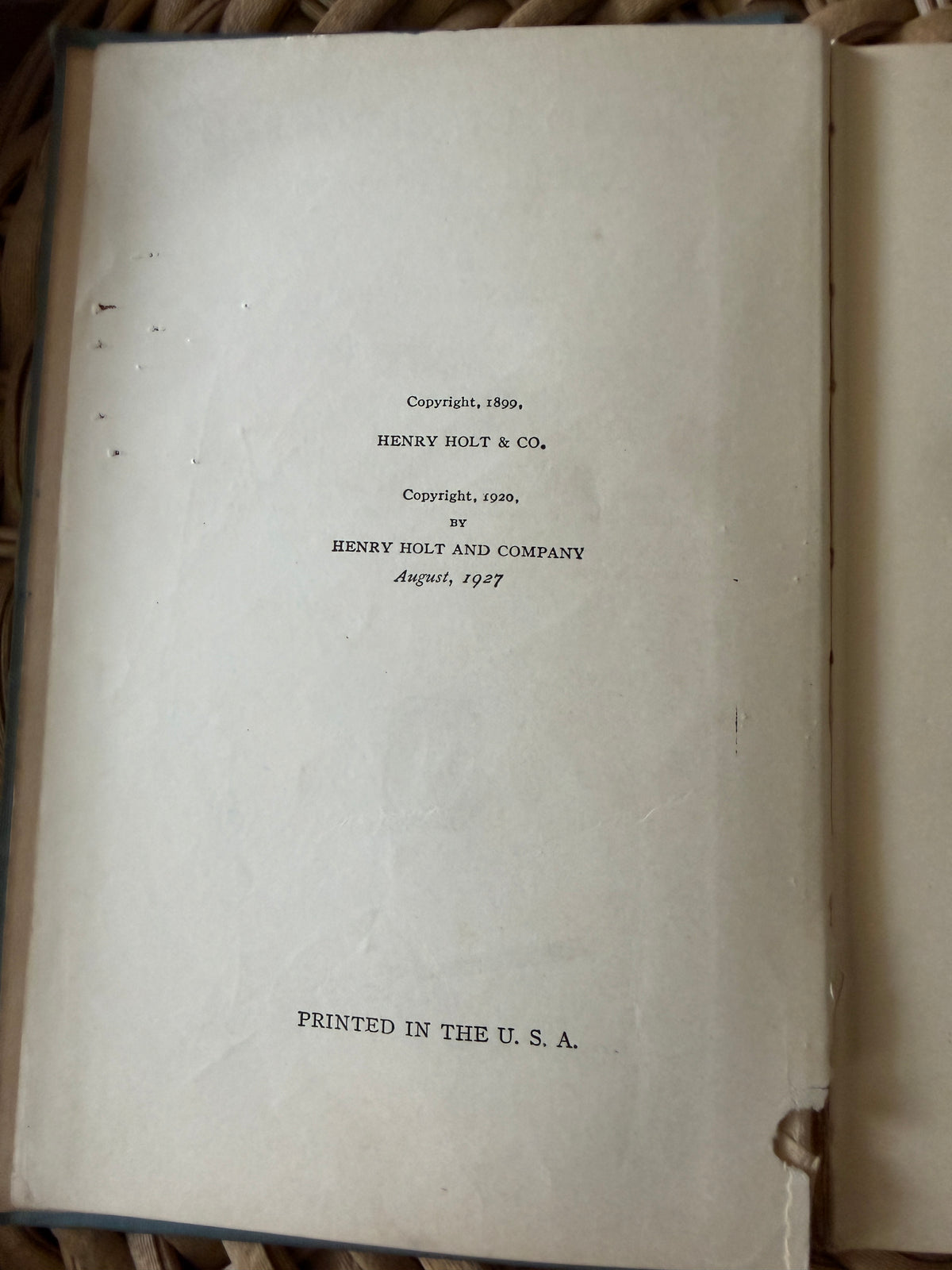 Antique 1927 Book: "Cyrano de Bergerac" by Edmond Rostand (Kuhns & Church)