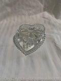 Wedgwood Full Lead Crystal Heart-Shaped Covered Trinket Box – Made in Germany