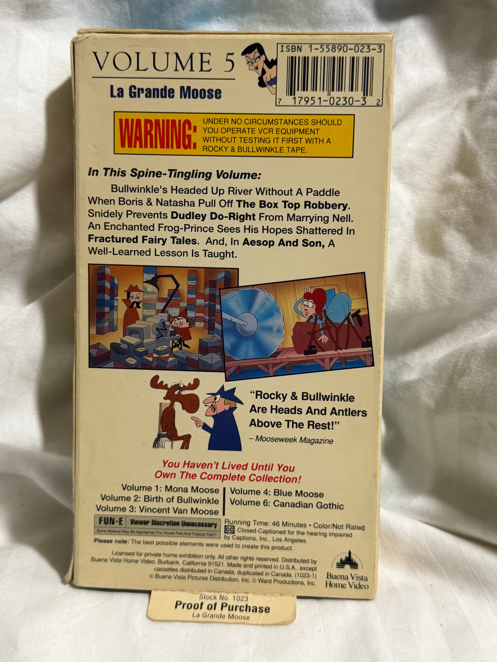 The Adventures of Rocky and Bullwinkle: Volume 5 - La Grande Moose VHS Tape