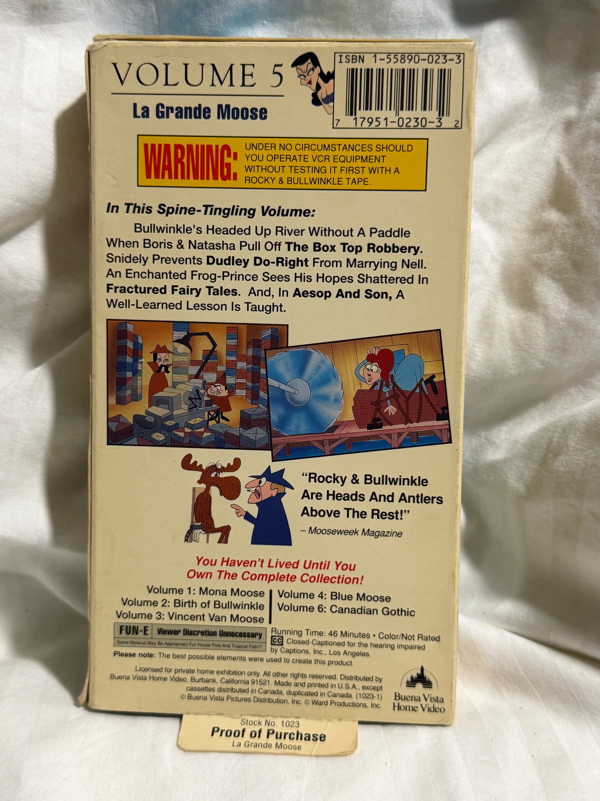 The Adventures of Rocky and Bullwinkle: Volume 5 - La Grande Moose VHS Tape