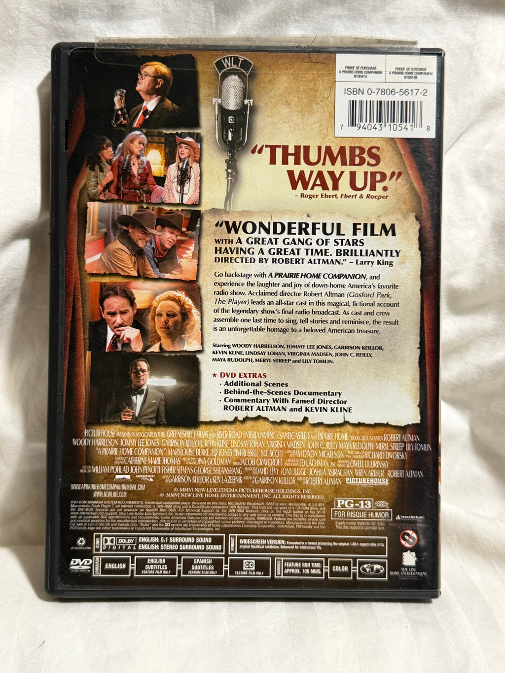 A Prairie Home Companion DVD – Meryl Streep, Woody Harrelson, Robert Altman Film