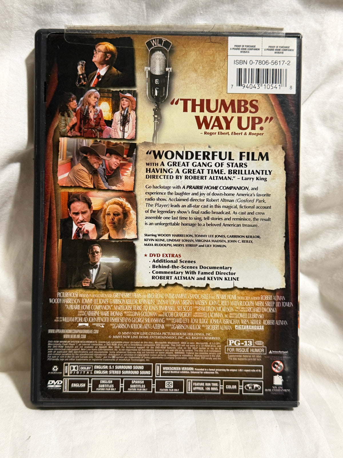 A Prairie Home Companion DVD – Meryl Streep, Woody Harrelson, Robert Altman Film