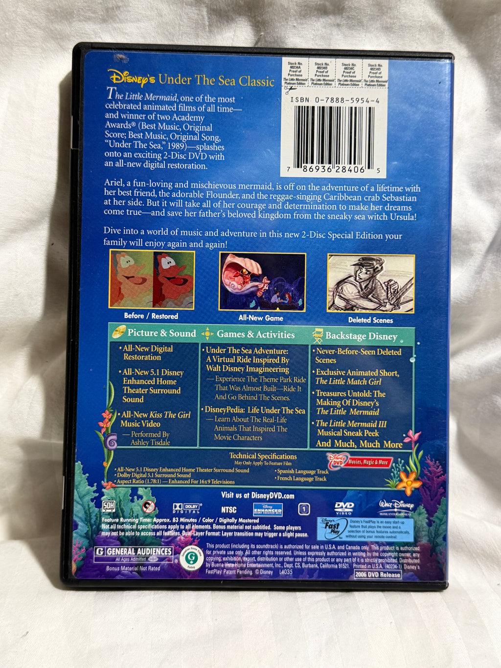 Disney The Little Mermaid Platinum Edition 2-Disc Special Edition DVD