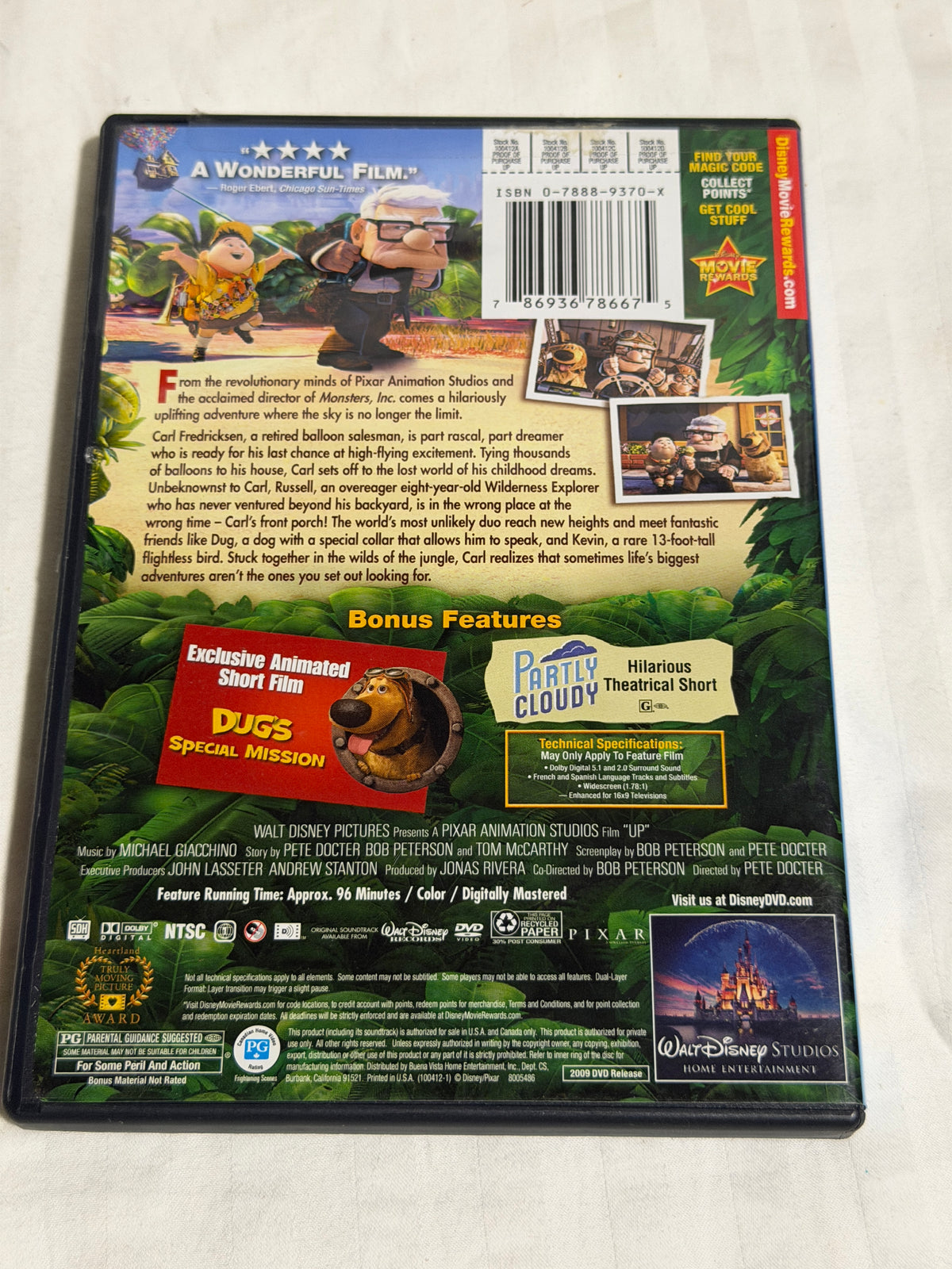 Disney Pixar Up DVD – Animated Family Movie