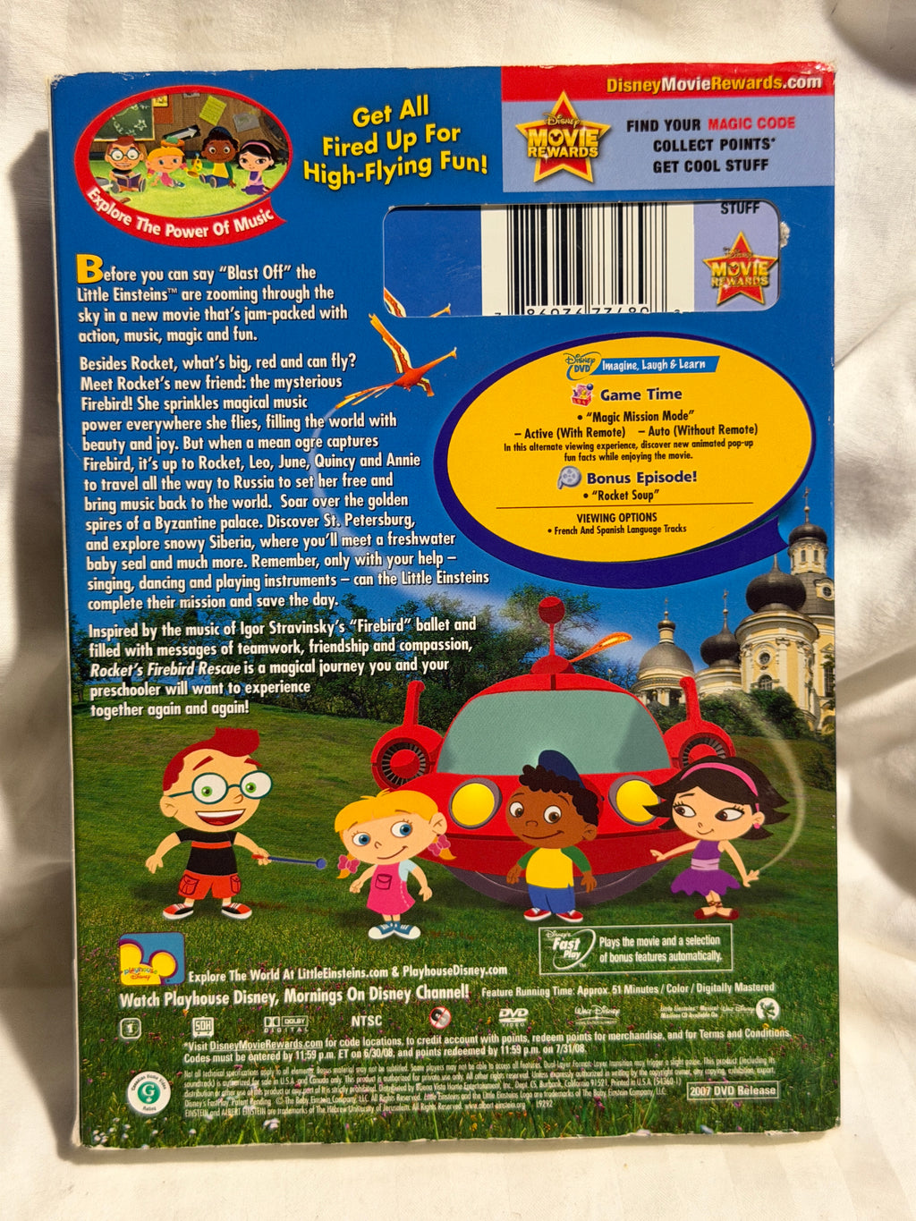 Playhouse Disney Little Einsteins: Rocket's Firebird Rescue DVD with Slipcover