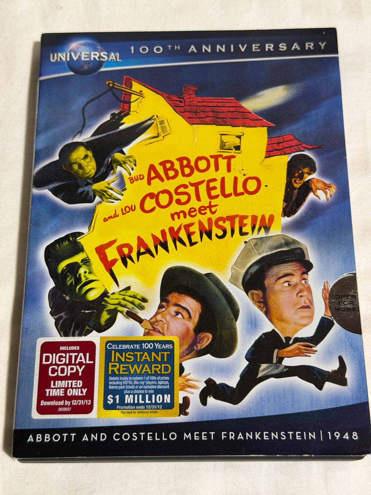 Abbott and Costello Meet Frankenstein DVD – Universal 100th Anniversary Edition with Slipcover